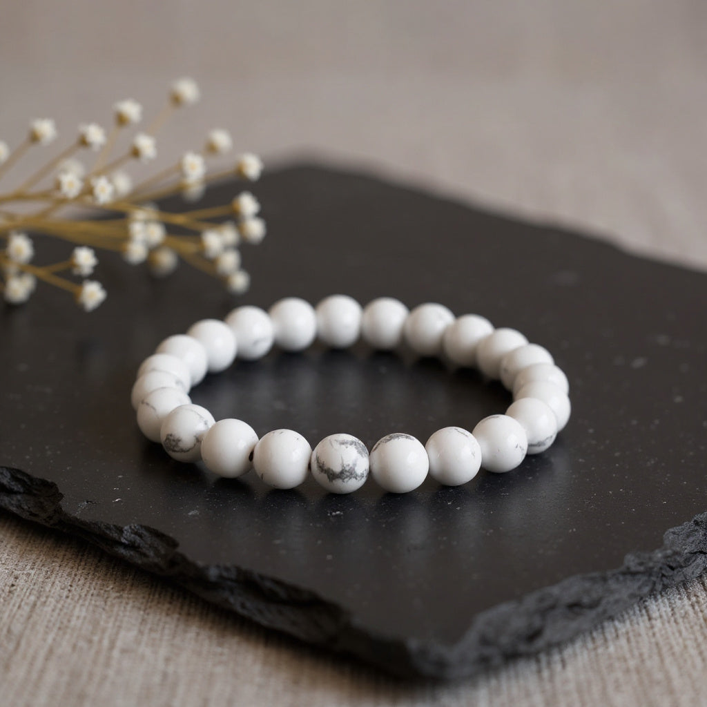 Bracelet Femme en Perles d’Howlite