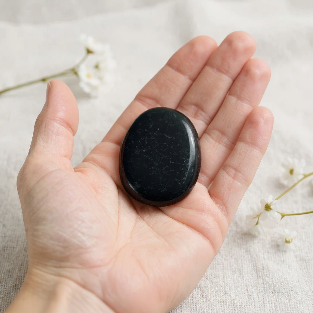 Pierre plate Tourmaline noire