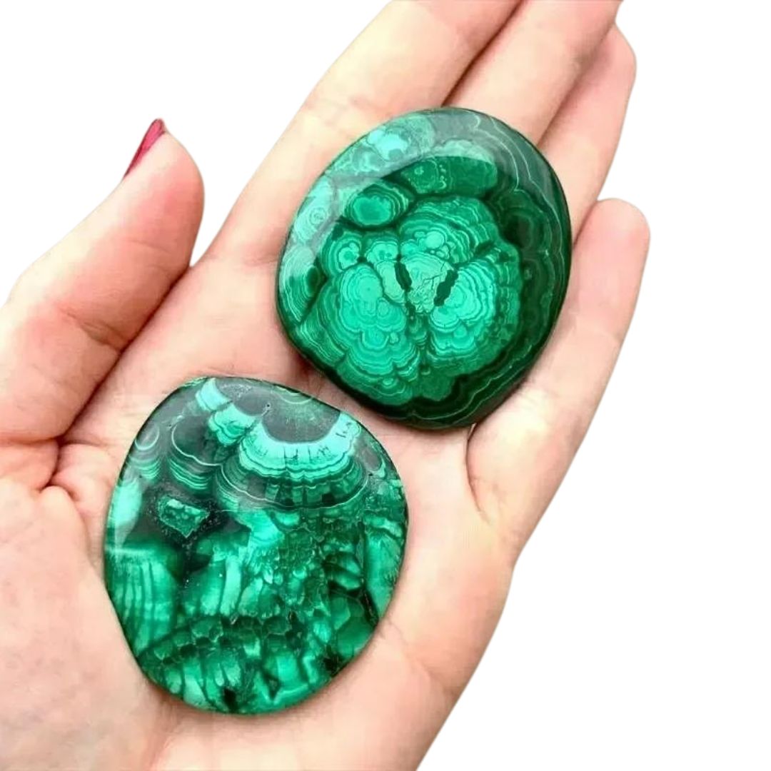 Pierre plate Malachite