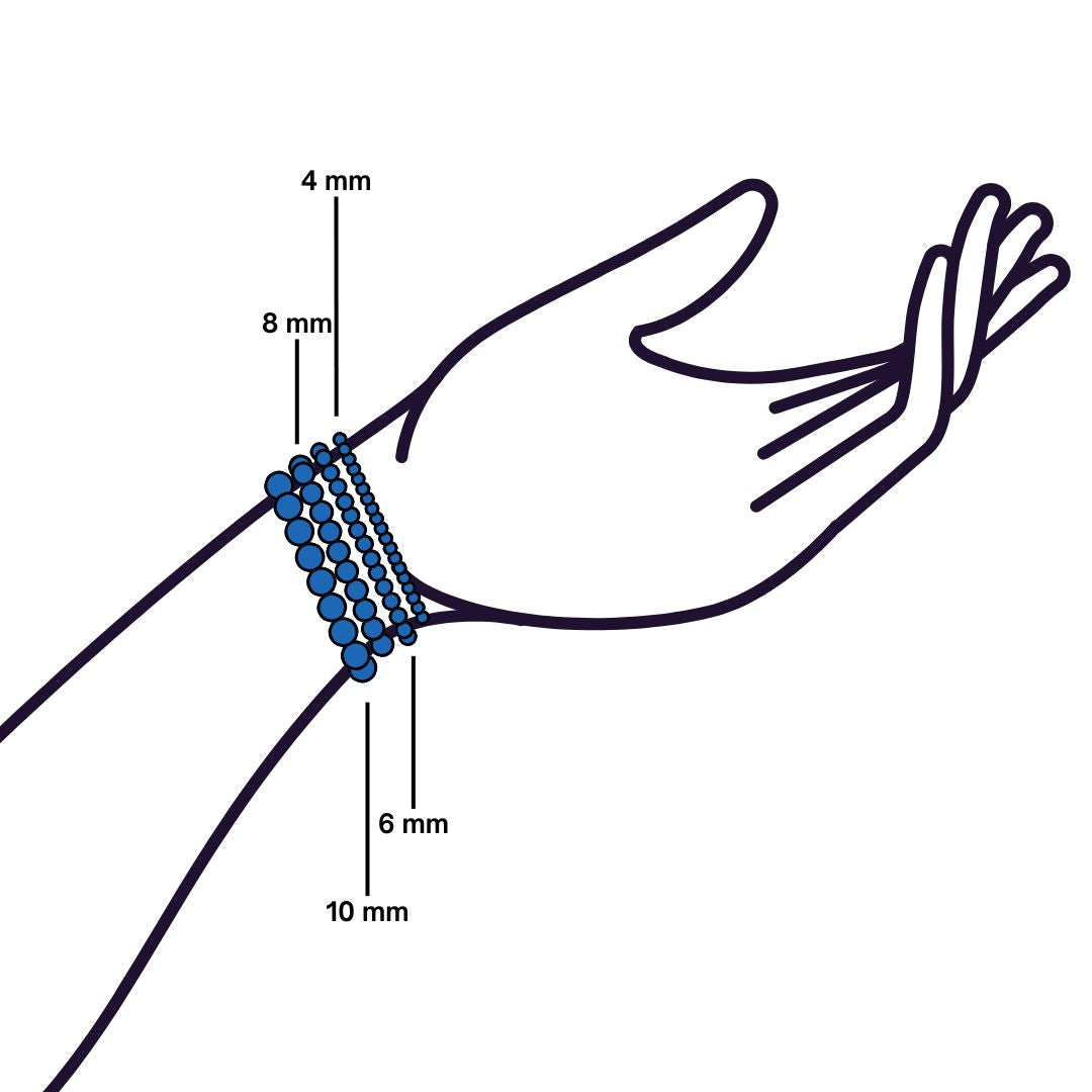 Bracelet Homme en perles de Lapis-Lazuli