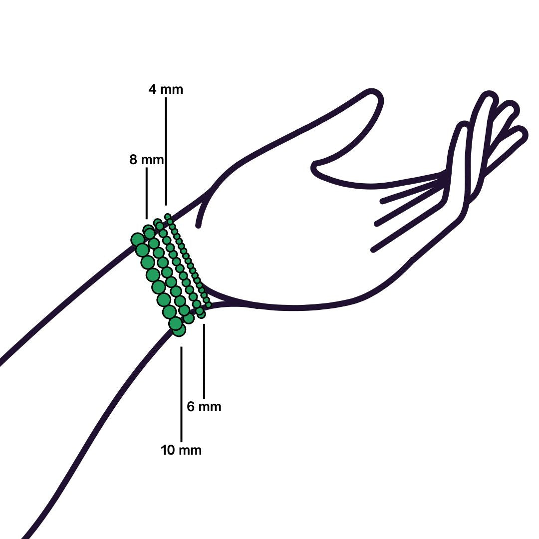 Bracelet Homme en perles de Malachite