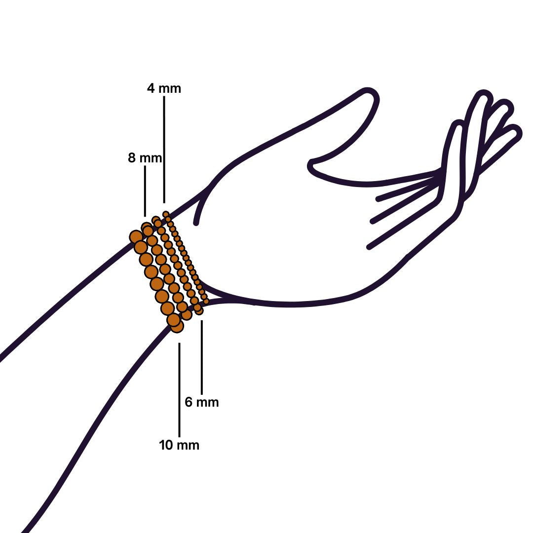 Bracelet Homme en perles d'Œil de Tigre