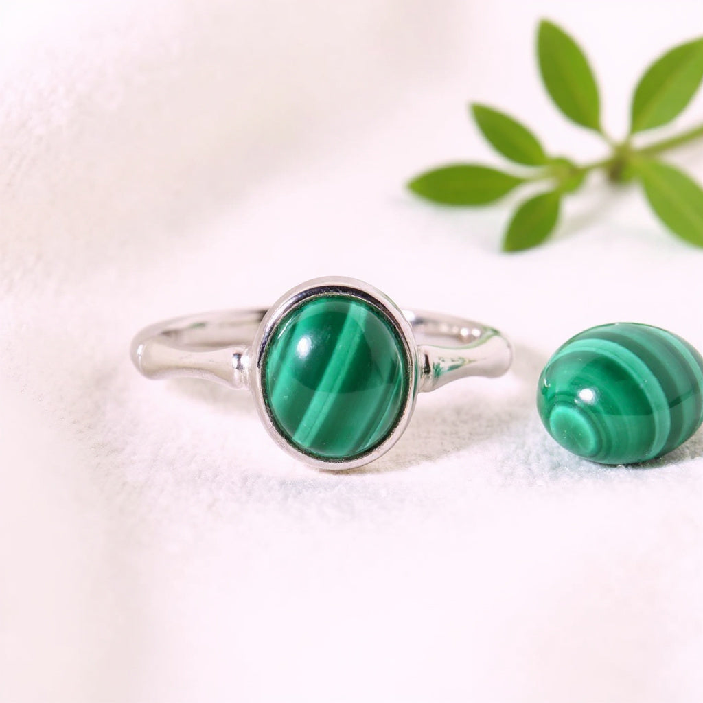Bague en Malachite · Arcania