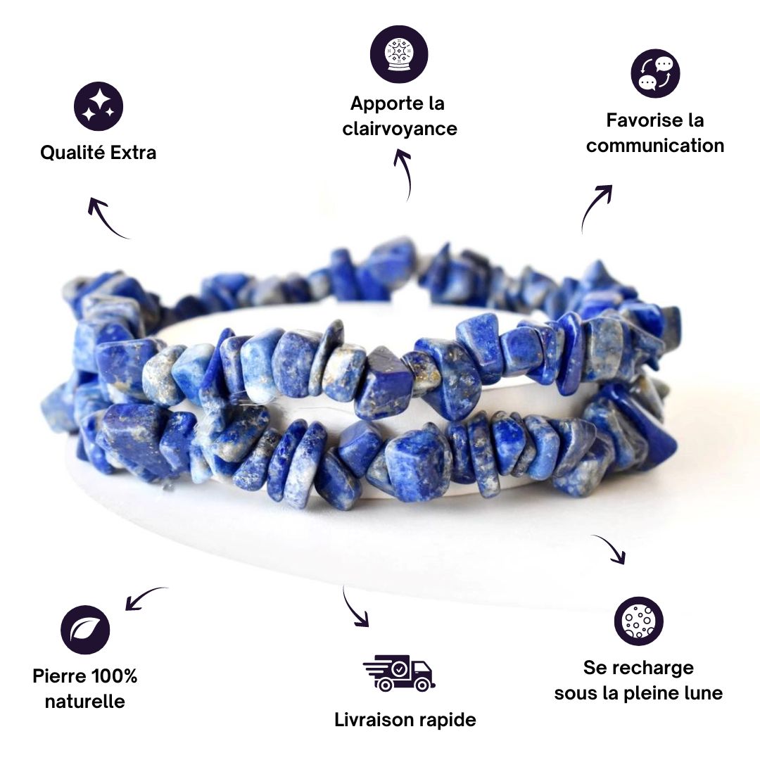 Bracelet baroque de Lapis-Lazuli
