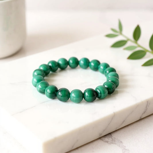 Bracelet Homme en perles de Malachite