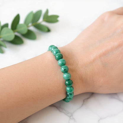 Bracelet Femme en perles de Malachite
