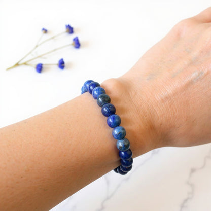 Bracelet Femme en perles de Lapis-Lazuli