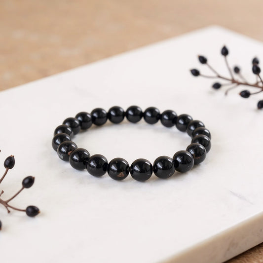Bracelet Enfant en perles de Tourmaline Noire