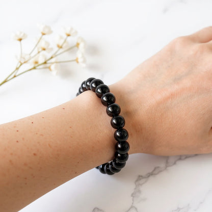 Bracelet Enfant en perles de Tourmaline Noire