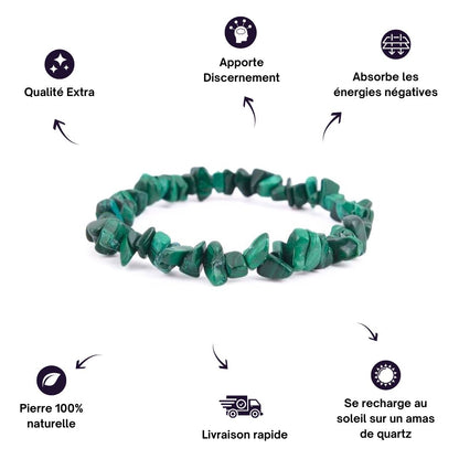 Bracelet baroque de Malachite