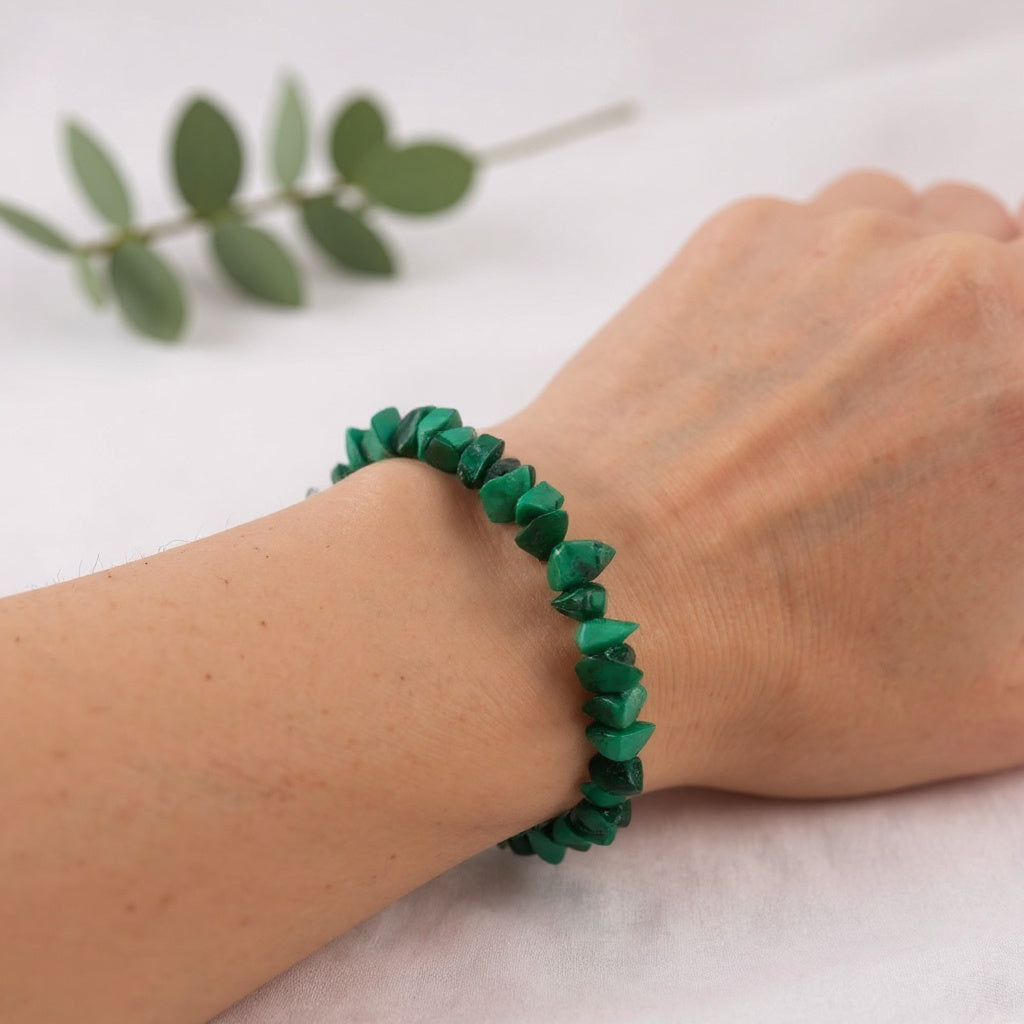 Bracelet baroque de Malachite