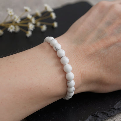 Bracelet Femme en Perles d’Howlite