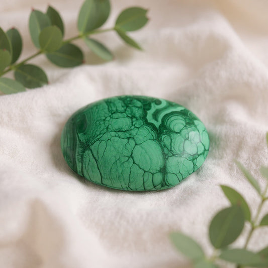 Pierre plate Malachite