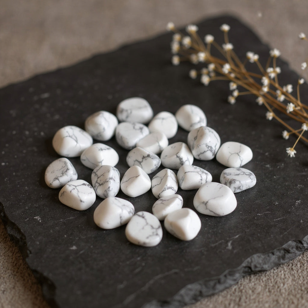 Pierre roulée Howlite