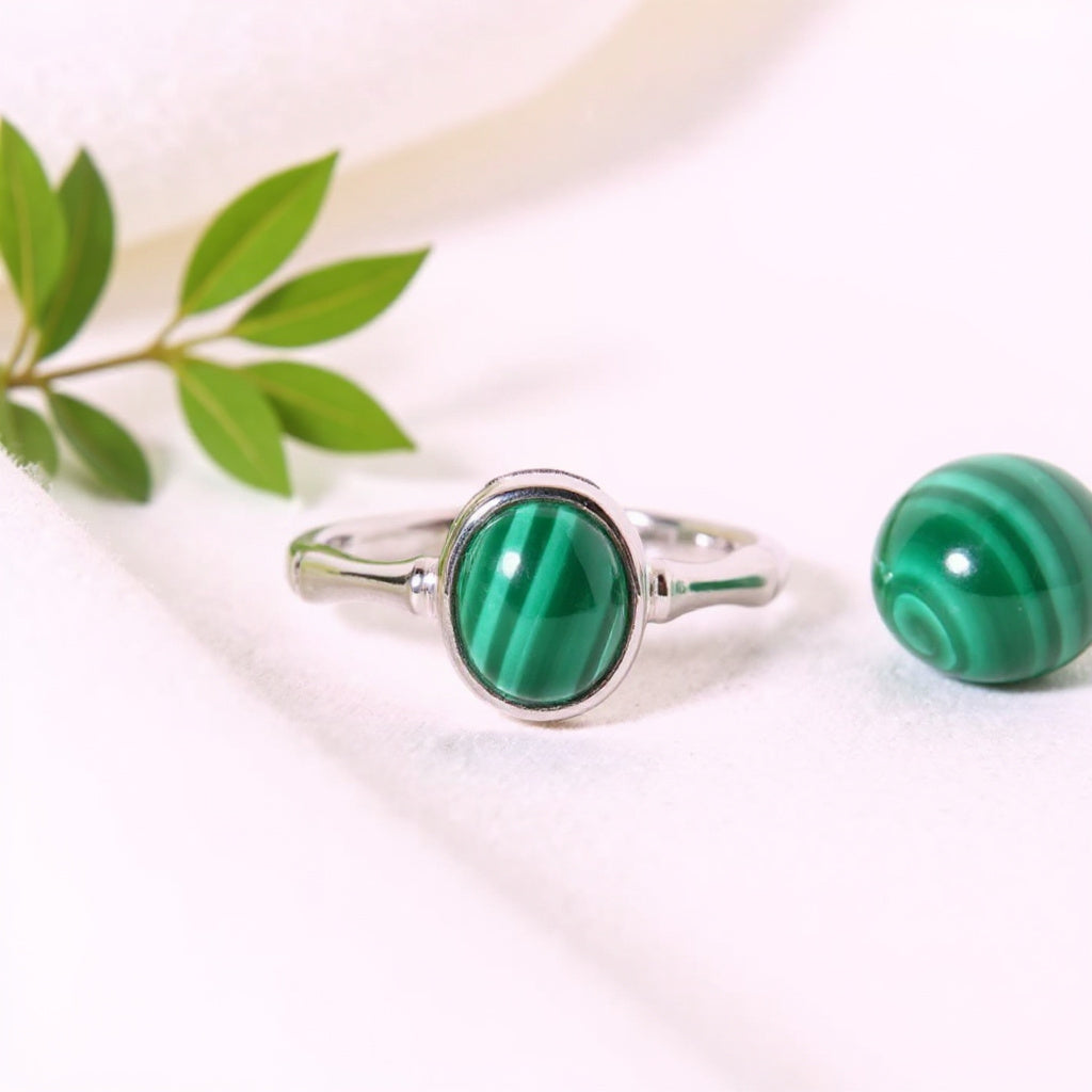 Bague en Malachite · Arcania