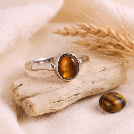 Bague Arcania en Œil de Tigre