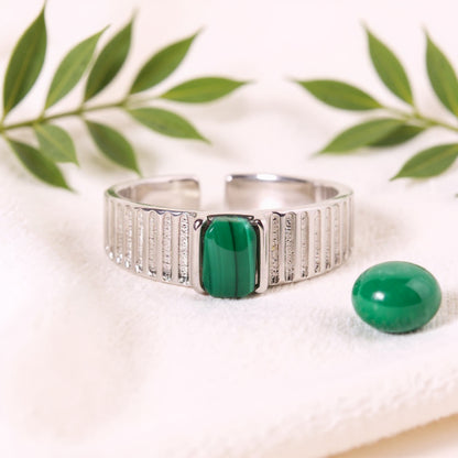 Bague en Malachite · Parthéna